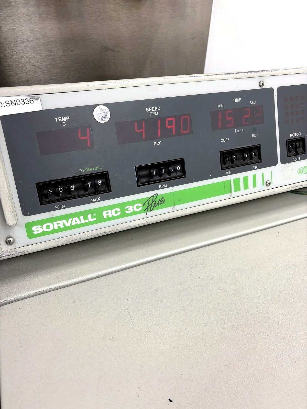 Discontinued control boards removed from a Sorvall RC-3C Plus