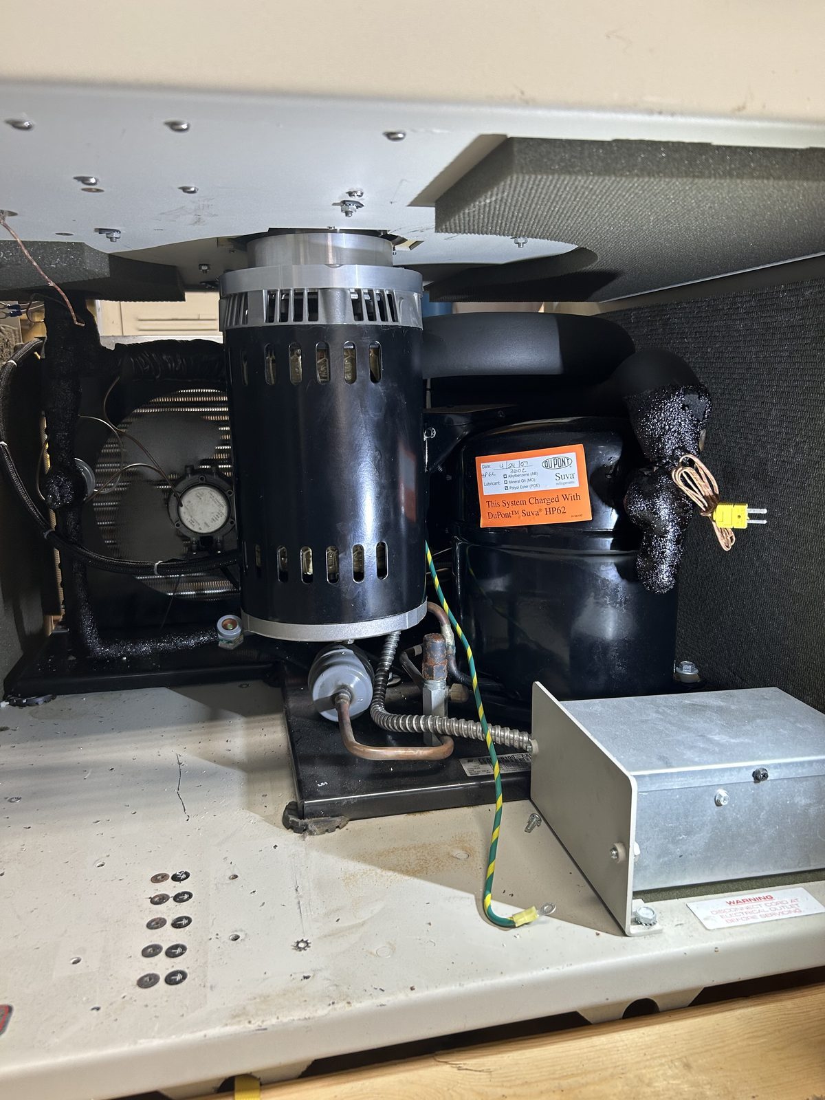 Drive motor and refrigeration serviced during the conversion